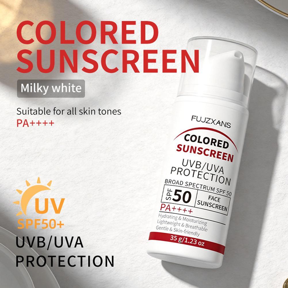 Spf 50 Waterproof Sunscreen - Protector Solar Facial Multitono con Color