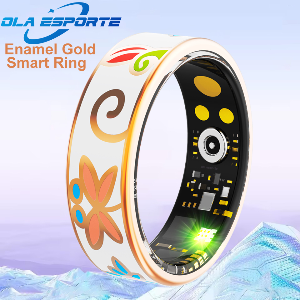 Health Monitors - Nuevo anillo inteligente esmaltado artesanal para
