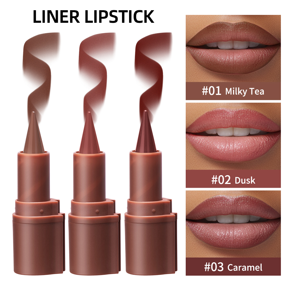 Matte Velvet Lip Tint Long Lasting - Lápiz Labial Degradado de 5 Tonos,