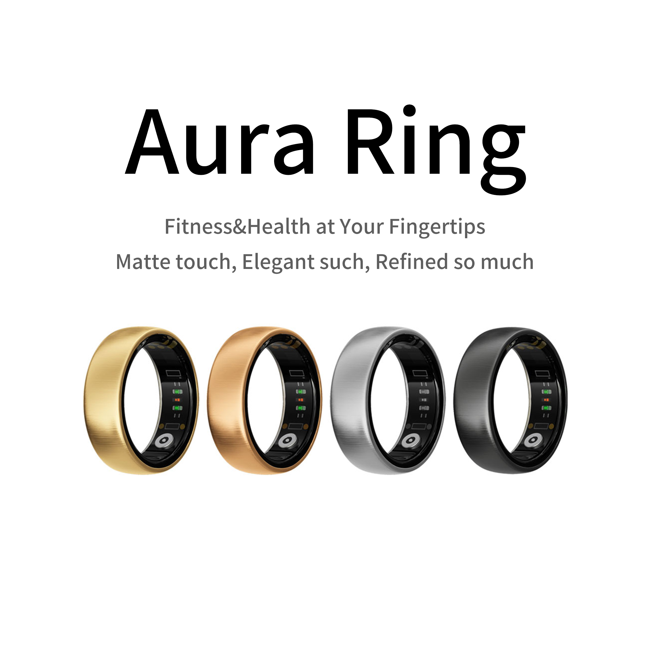Health Monitors - Anillo Inteligente AURA Matt, Monitor de
