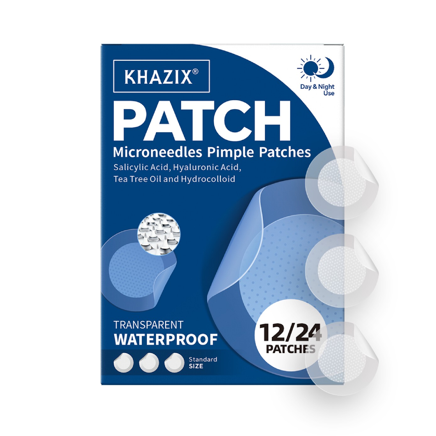 Hydrocolloid Pimple Patch - Parches de microagujas para espinillas (paquete