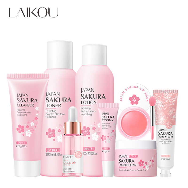Hyaluronic Acid Facial Serum - LAIKOU-Juego de cuidado Facial Sakura, suero