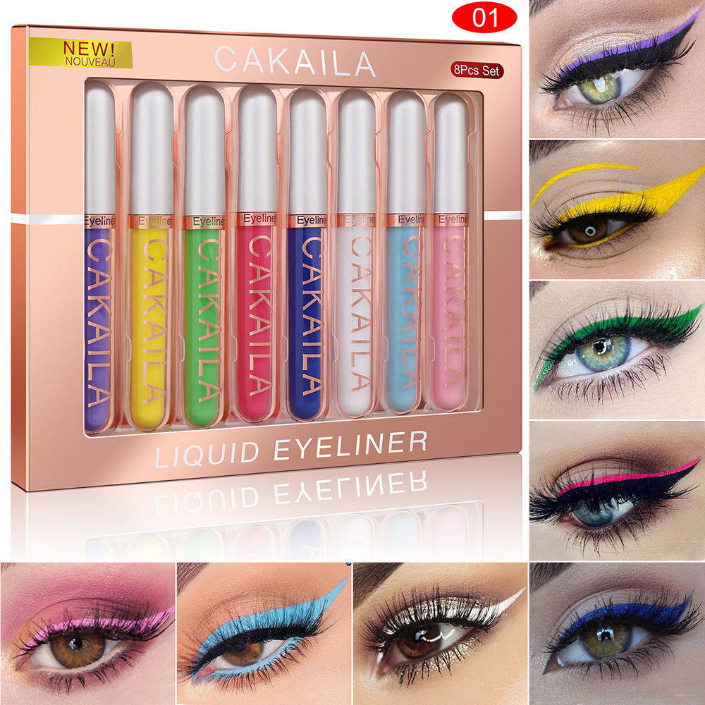 Juego de 8 colores, bolígrafos - Waterproof Liquid Eyeliner Pen reseña y precio