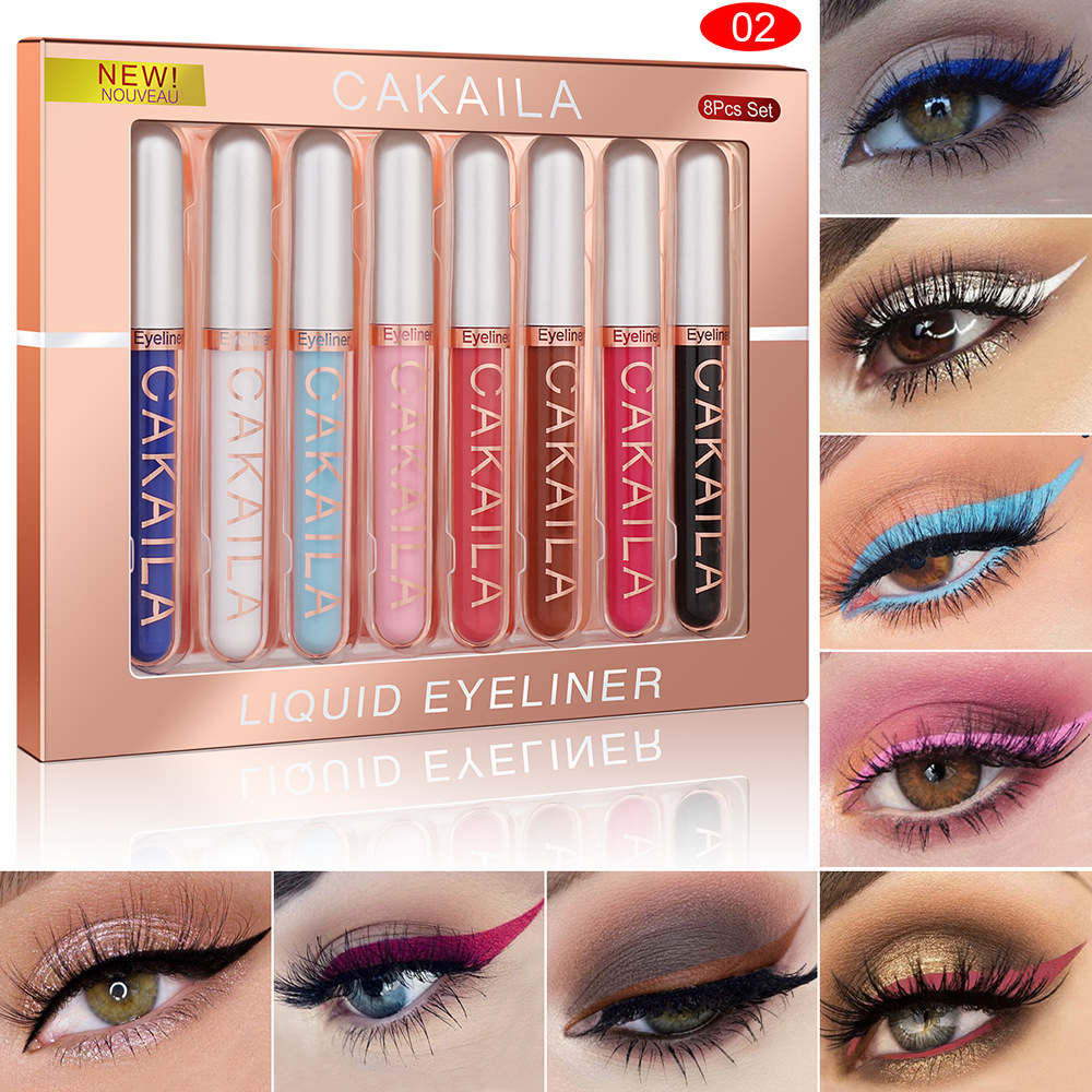 Juego de 8 colores, bolígrafos - Waterproof Liquid Eyeliner Pen reseña y precio