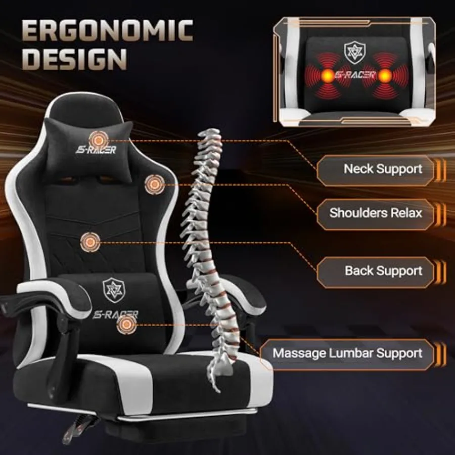 Silla de juego para adultos co - Massage reseña y precio