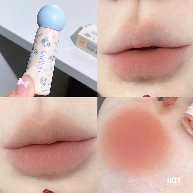 QIBEST lindo terciopelo mate l - Matte Velvet Lip Tint Long Lasting reseña y precio