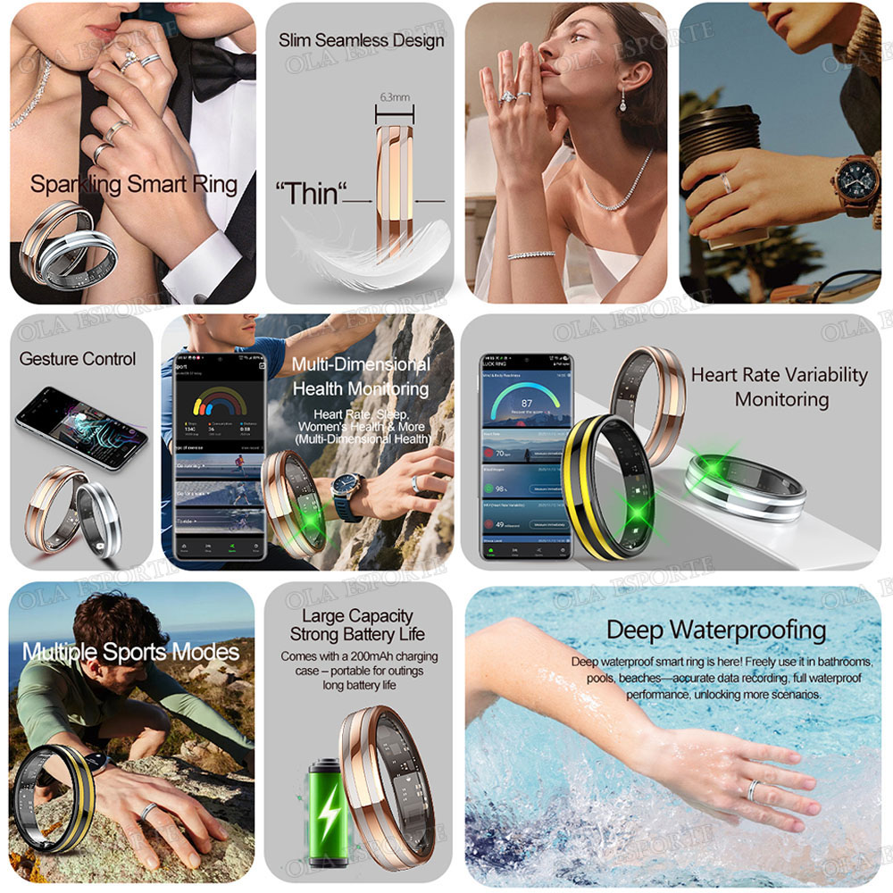 Anillo inteligente con detecci - Health Monitors reseña y precio